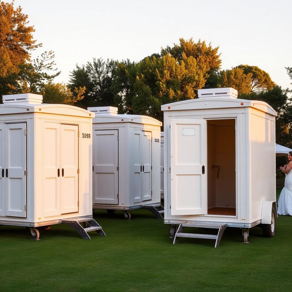 Luxury Restroom Trailer Rentals — Neida Portable Toilets